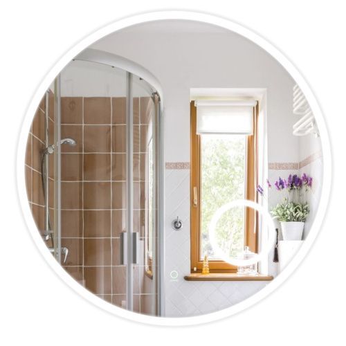 Зеркало с подсветкой Azario Talisman AZ-Z-005ALM 60х60 подвесное