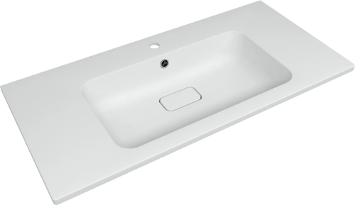 Раковина из искусственного камня Florentina Палермо 1000 10.230.01000.201 100х50 накладная цвет белый 1 отверстие под смеситель