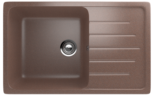 Кухонная мойка Ulgran Classic U-400-307 75х50 цвет коричневый