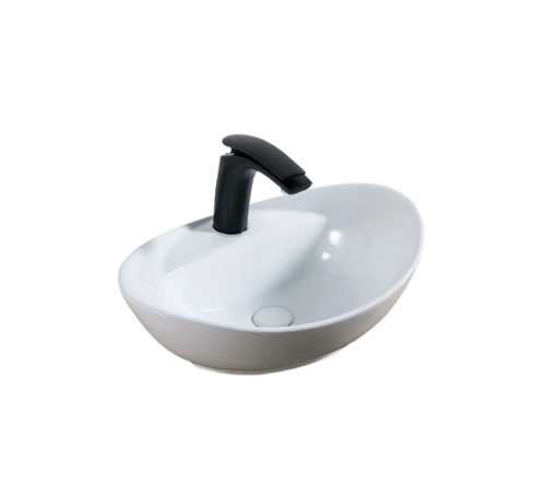 Раковина керамическая Gid Lago 51242 40х30 накладная цвет белый 1 отверстие под смеситель