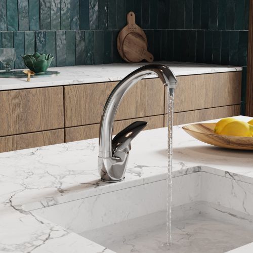 Смеситель для кухни Wasserkraft Rossel 2800 2807 на мойку хром