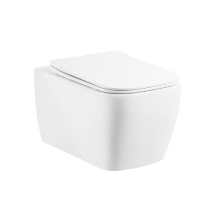 Чаша унитаза подвесная BelBagno VENETO BB132CHR цвет белый без сиденья безободковая каскадный смыв