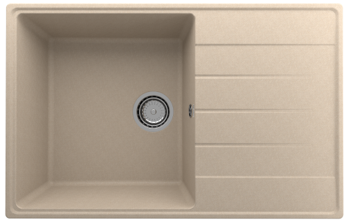 Кухонная мойка Ulgran Quartz Prima 780-03 80х50 цвет бежевый
