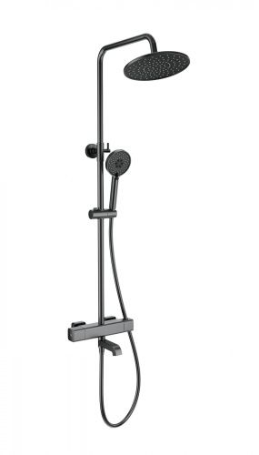 Душевая стойка Wonzon & Woghand Stay WW-A3007-T1-BGG настенная цвет серый с термостатом