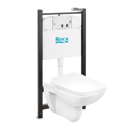 Комплект унитаз с инталляцией и клавишей смыва Roca Debba 7893104970