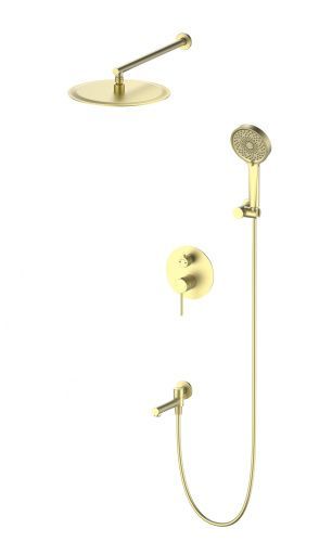 Душевая система Wonzon & Woghand Stick WW-88939017-BG встраиваемая в стену цвет золото