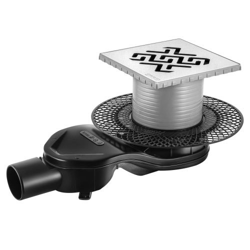 Душевой трап Berges PLATZ Antik 091161 10х10 хром