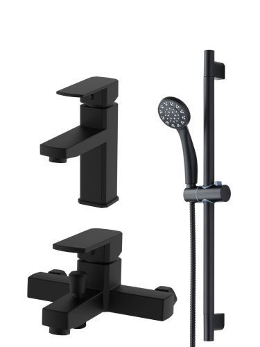 Душевой гарнитур OneLife  P06-511b настенный черный