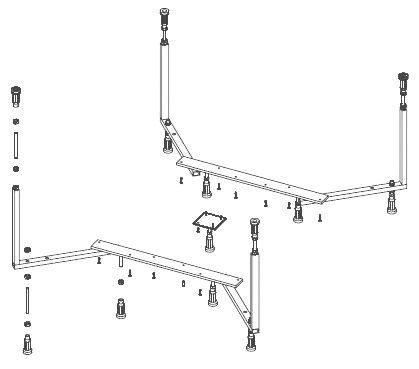 Каркас для ванны Riho Colorado 208220 - фото 2
