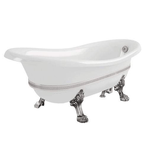 Ванна из искусственного камня Migliore BELLA DECOR 26990 170х80 отдельностоящая овальная с ножками