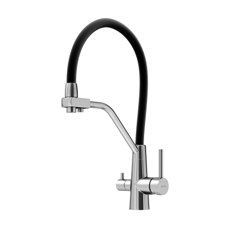 Смеситель для кухни Sancos Nolia SC12003SS на мойку черный/нержавеющая сталь