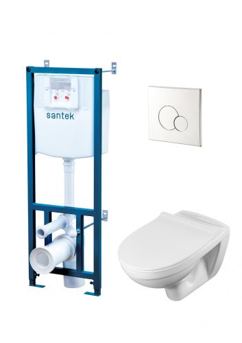 Комплект унитаз с инталляцией и клавишей смыва Santek Бореаль 1WH501544