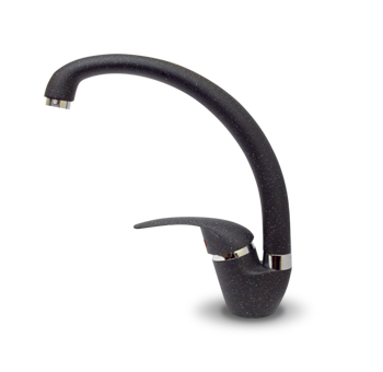 Смеситель для кухни Granfest 3323 черный на мойку черный