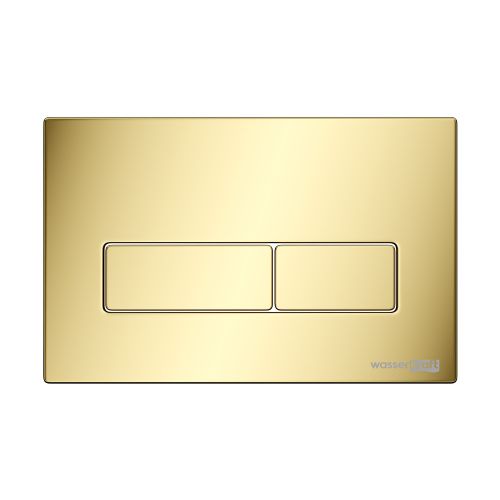 Клавиша смыва механическая Wasserkraft PG03 цвет золото