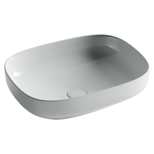 Раковина из сантехнического фарфора Ceramica Nova ELEMENT CN5031 50х40 накладная цвет белый без отверстий под смеситель