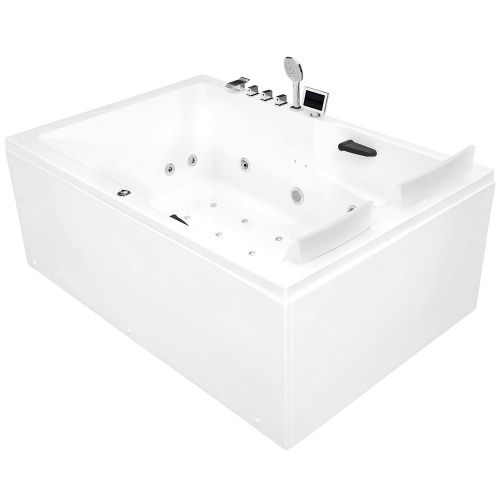 Ванна акриловая гидромассажная Gemy G9061 K L 181х121 пристенная прямоугольная с каркасом