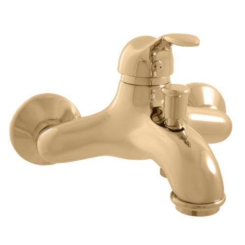 Смеситель для ванны и душа RavSlezak LABE L054.5Z настенный золото