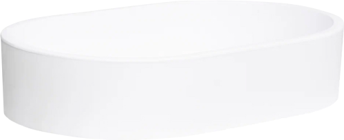 Раковина из искусственного камня La Fenice Senso FNC-08-SEN-M 50х40 накладная цвет белый 1 отверстие под смеситель