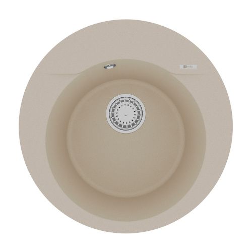 Кухонная мойка LeMark Sula 500 9910002 50х50 цвет бежевый поверхность матовая