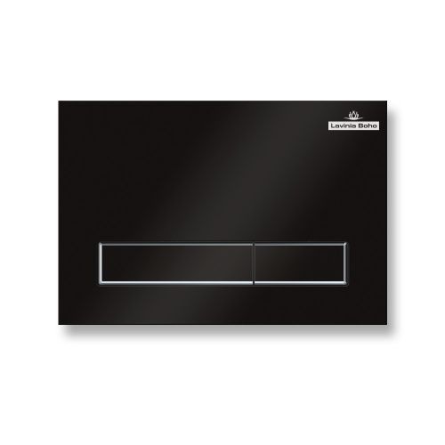 Клавиша смыва механическая Lavinia Boho RelFix 380501MB цвет черный/хром