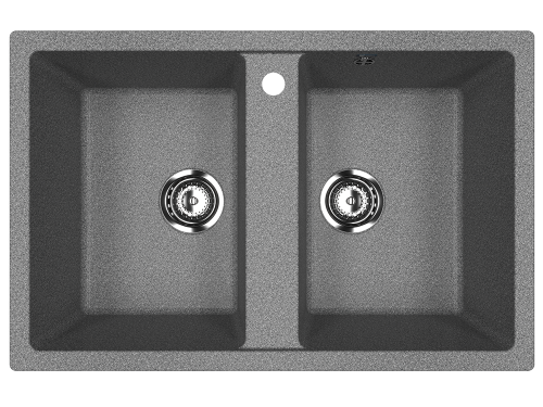 Кухонная мойка Ulgran Classic U-608-309 75х50 цвет серый