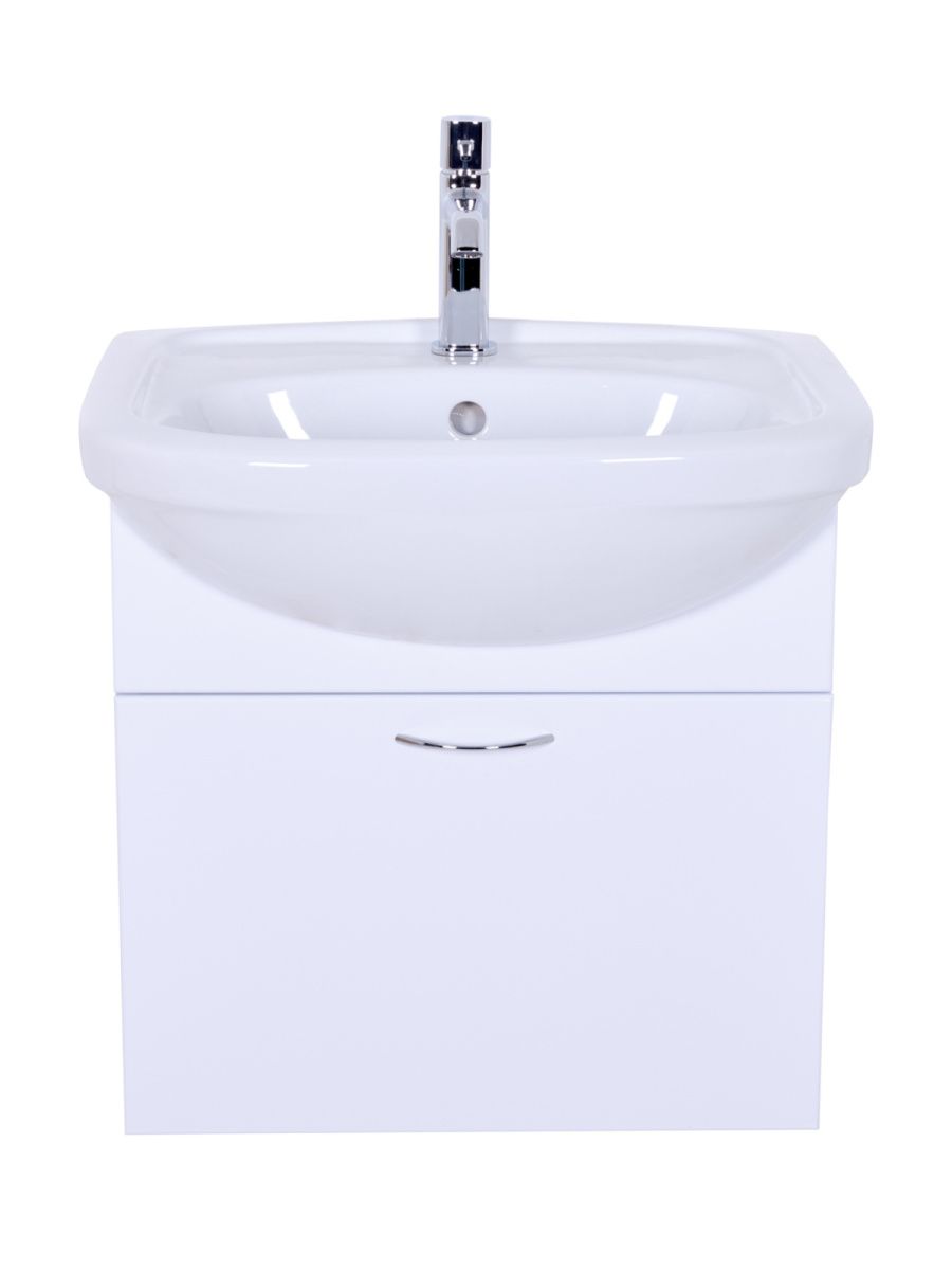 Тумба с раковиной Orange Лайт LRA-50TUW+RA 50х40 цвет белый