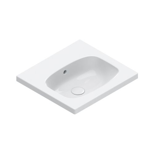 Раковина керамическая Catalano Alvea 620500001 50 см подвесная цвет белый без отверстий под смеситель