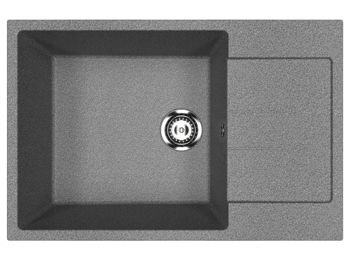 Кухонная мойка Ulgran Classic U-602-309 75х50 цвет серый