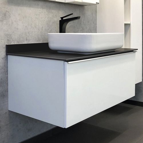 Тумба с раковиной Comforty Милан 00-00014426CF 90х50 подвесная цвет белый