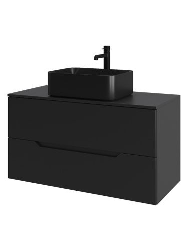 Тумба с раковиной Orange Line Li-100TubMDF+B02-460MB 100х50