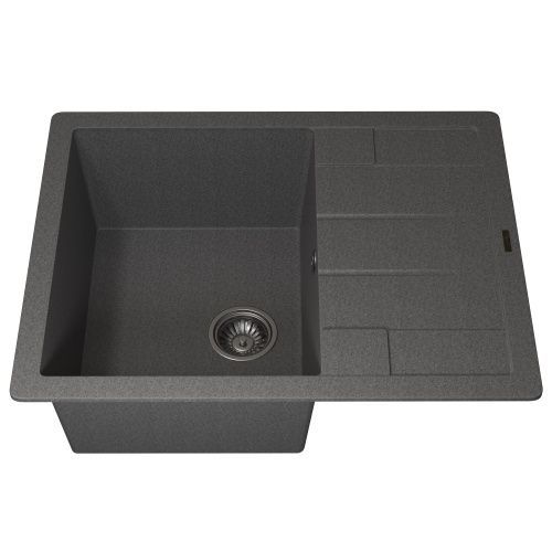 Кухонная мойка Uperwood Quartz Premium UPD-03 3910202110 65х50 цвет серый поверхность матовая