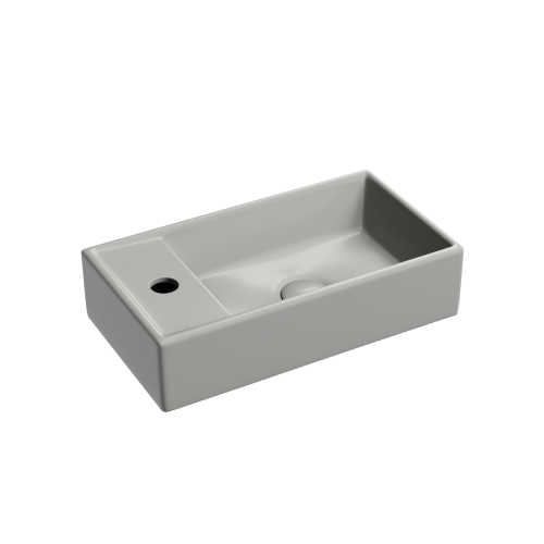 Раковина из сантехнического фарфора Ceramica Nova ELEMENT CN6051RMH 40х20 подвесная цвет черный 1 отверстие под смеситель