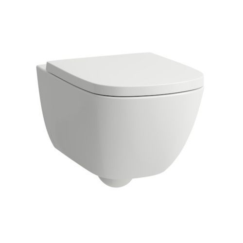 Чаша унитаза подвесная Laufen Palomba 8.2080.2.000.000.1 цвет белый без сиденья безободковая душевой смыв