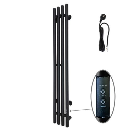 Полотенцесушитель электрический Тругор Вектор Пэк сп ПэкспВектор12015чернВГП 20х120 черный