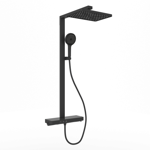 Душевая стойка Sancos Vos SC6100MB настенная цвет черный с термостатом
