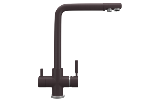 Смеситель для кухни Ulgran Quartz UQ-016-06 на мойку коричневый