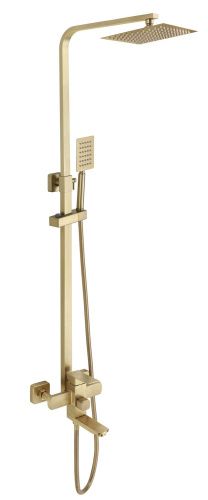 Душевая стойка Fmark FS8145C настенная цвет золото