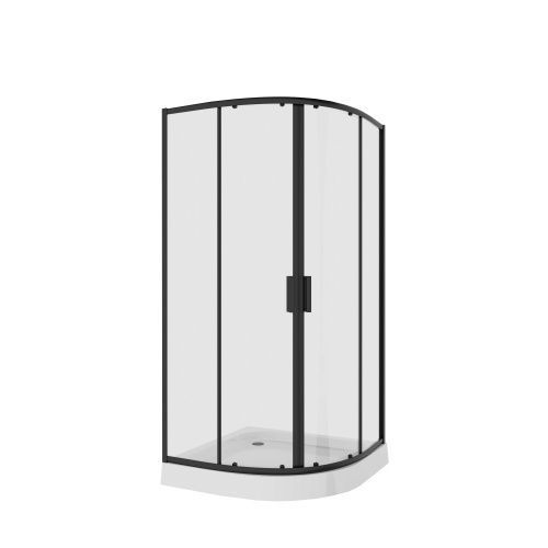 Душевой уголок Niagara Nova 68060811BLACK 90х90 стекло прозрачное профиль черный без поддона