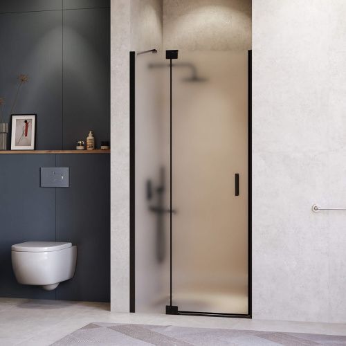 Душевая дверь RGW Hotel 350601414-24 140х200 стекло матовое профиль черный