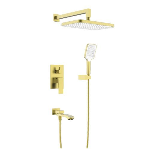Душевая система Raglo R01 R01.27.03 встраиваемая в стену цвет золото