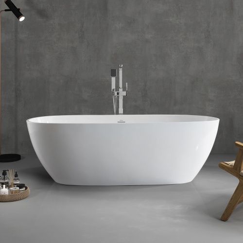 Ванна акриловая Abber AB9263-1.8 180х80 отдельностоящая овальная с каркасом