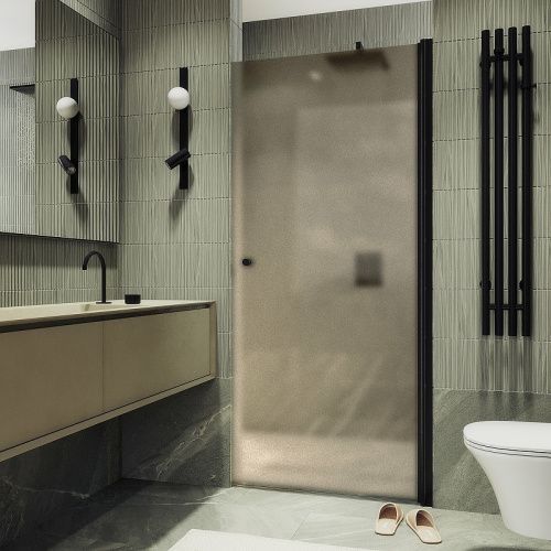 Душевая дверь Maybah Glass MGD-811-6 90х200 стекло тонированное профиль черный