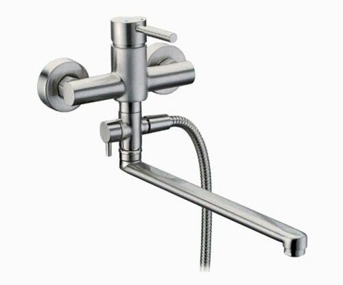 Смеситель для ванны Wasserkraft Wern 4200 4202L настенный никель