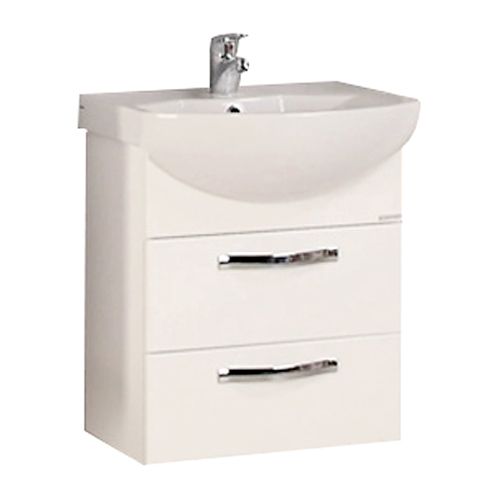 Тумба под раковину Aquaton Ария 1A140001AA010 50х30 подвесная цвет белый