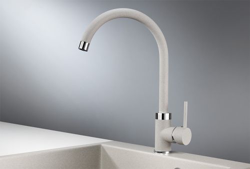 Смеситель для кухни Granula 2125, БАЗАЛЬТ на мойку серый