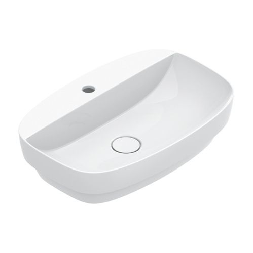 Раковина керамическая Catalano Alvea 625601001 60 см полувстраиваемая цвет белый 1 отверстие под смеситель