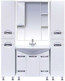 Тумба под раковину Misty Орхидея П-Орх01085-0112Я 80х30 напольная цвет белый - фото 2