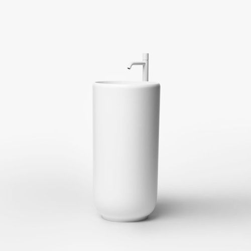 Раковина из искусственного камня Falper Homey WD20430000000 40 см напольная цвет белый без отверстий под смеситель