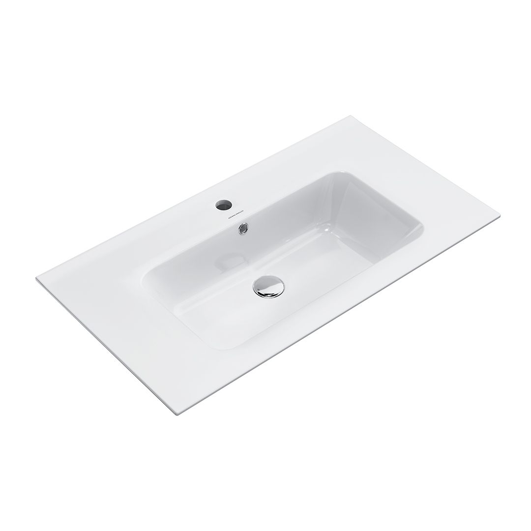 Раковина керамическая Kerama Marazzi PIANO PI.wb.85 90х50 подвесная цвет белый 1 отверстие под смеситель