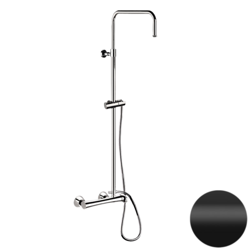 Душевая стойка Daniel Diva DV636DASSD15 настенная цвет черный